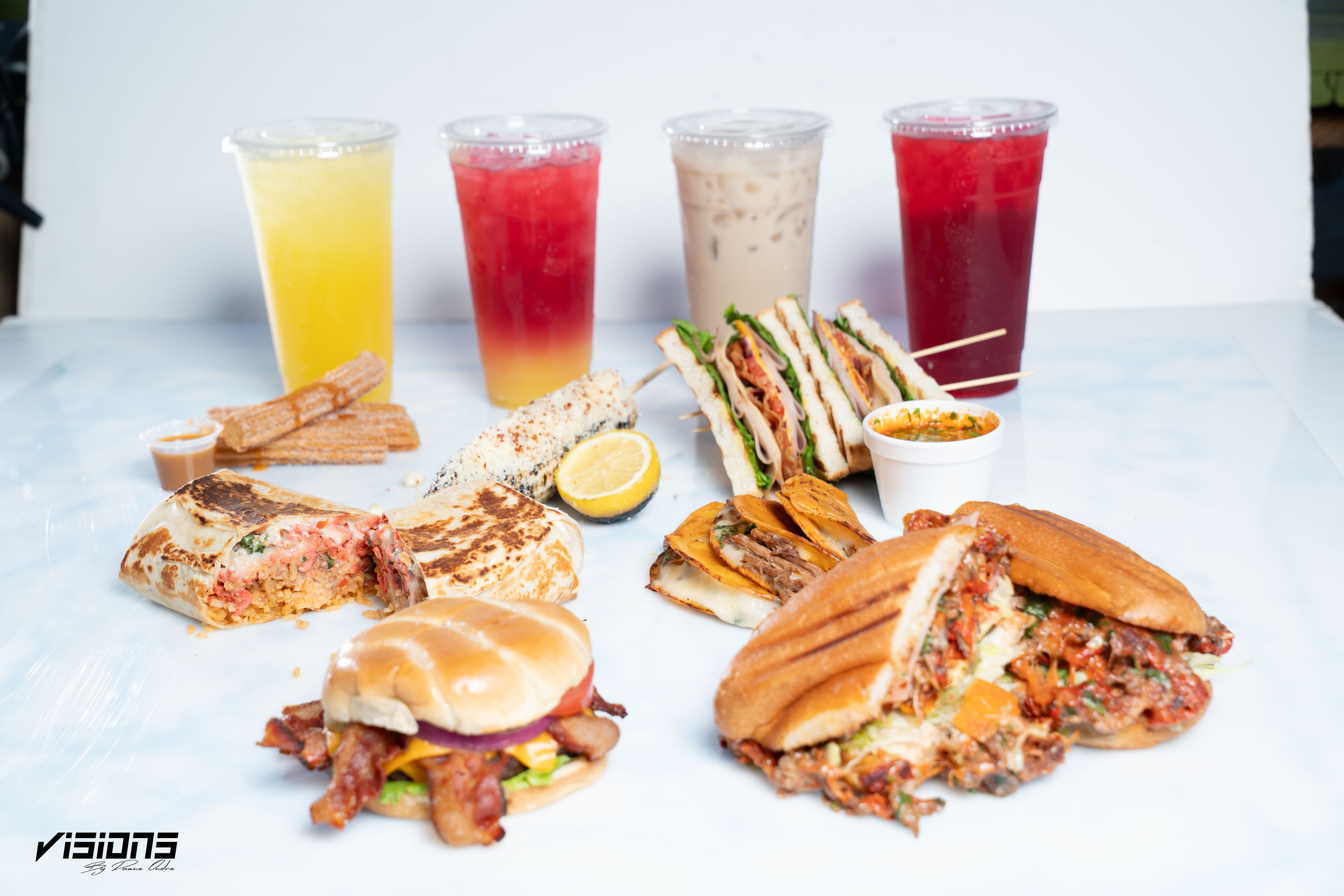 Selection of Catrinas food served together